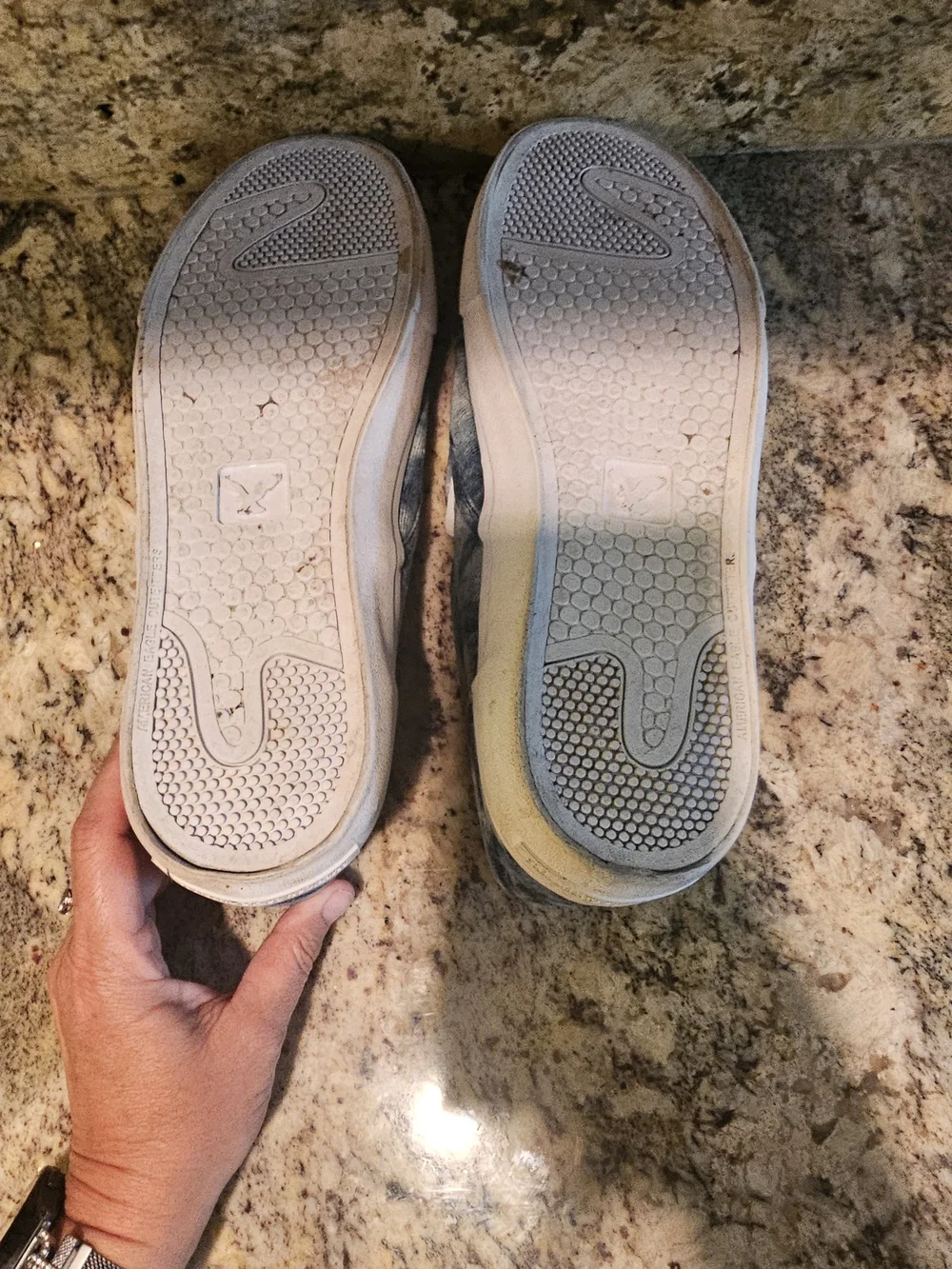 American Eagle Outfitters Blue Tie-Dye Slip-On Loafers